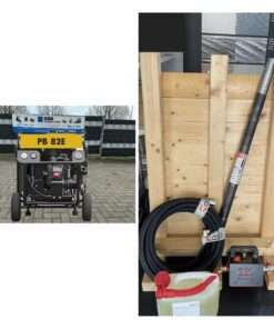 Machinery Market Compresseur Atmos PB 82 E avec 6 Bar 1,4 m²3 Ø 48-L tête oscillante version longue-GEO ERDRAKETE tête oscillante lubrificateur et tuyau d'air comprimé - Neuf ou d'occasion sur Machinery-Market.eu