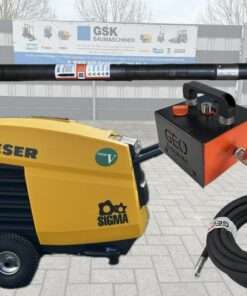 Machinery Market Compresseur Kaeser M13 MOBILAIR 7 Bar Ø 48-L tête oscillante version longue-GEO ERDRAKETE avec tête oscillante lubrificateur et tuyau d'air comprimé - Neuf ou d'occasion sur Machinery-Market.eu